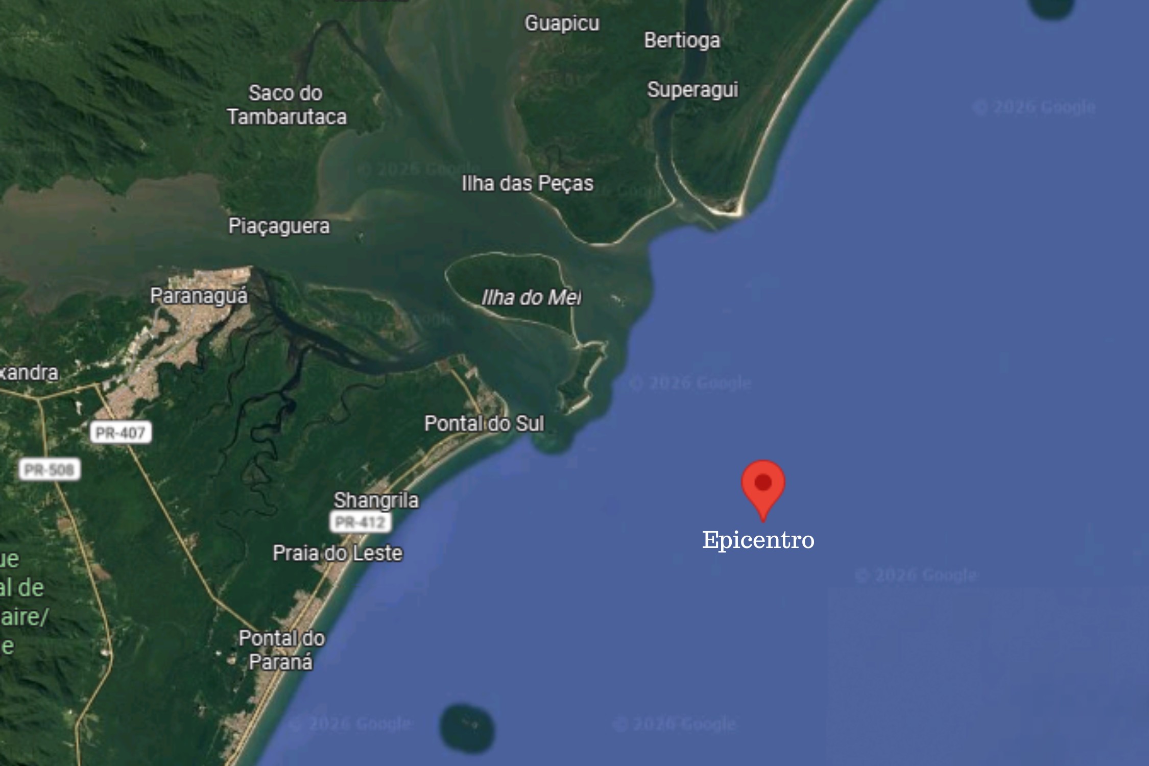 Tremor de terra de baixa intensidade é registrado no litoral do Paraná