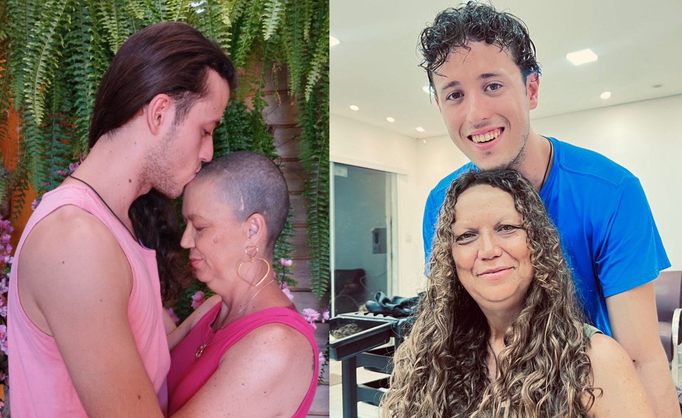 Filho deixa cabelo crescer por quatro anos para doar à mãe com câncer